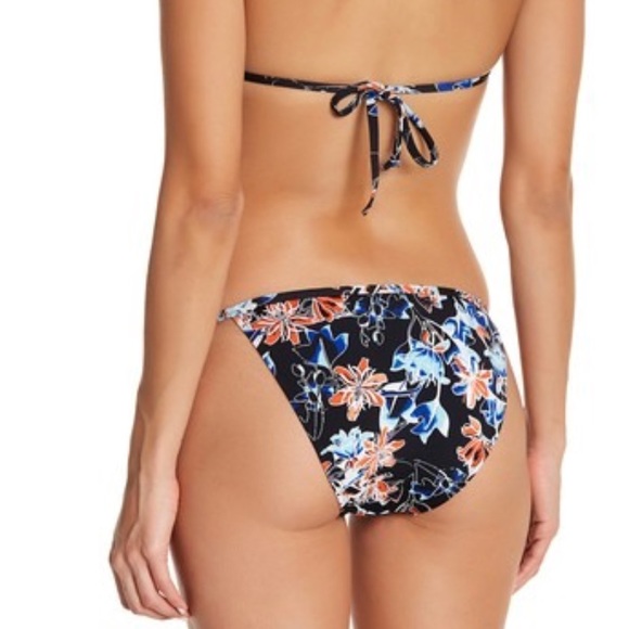 Tart Iris Floral Print Side Tie Swim Bottom FLAW - Picture 7 of 7